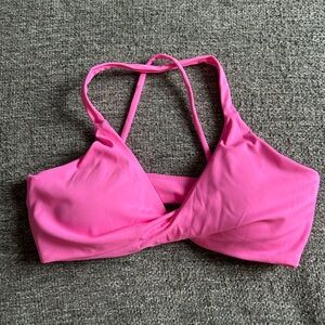 Pink Women's Criss Cross Strappy Sports Bra | Size XS